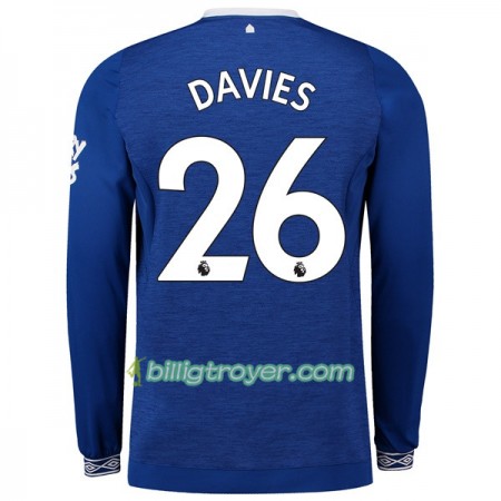 Billige Fotballdrakter Everton Davies 26 Hjemmedraktsett 2018/19 Langermet